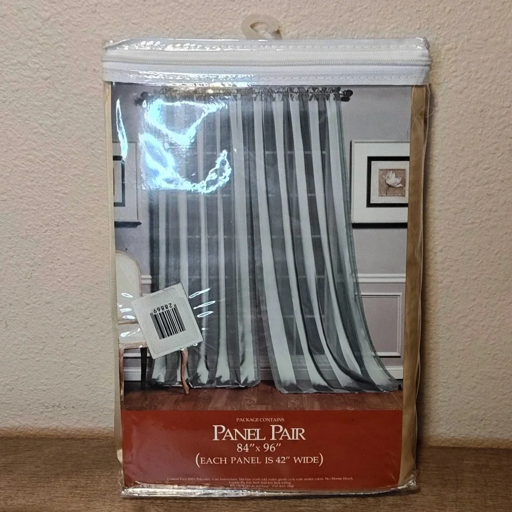 Ravel Curtain Panel Pair 84x96 Gold Shimmer Light Filtering 2 Panels 3765 PNB